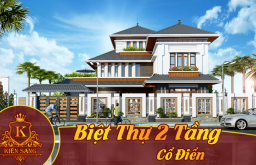 Công trình thiết kế biệt thự 2 tầng cổ điển đẹp