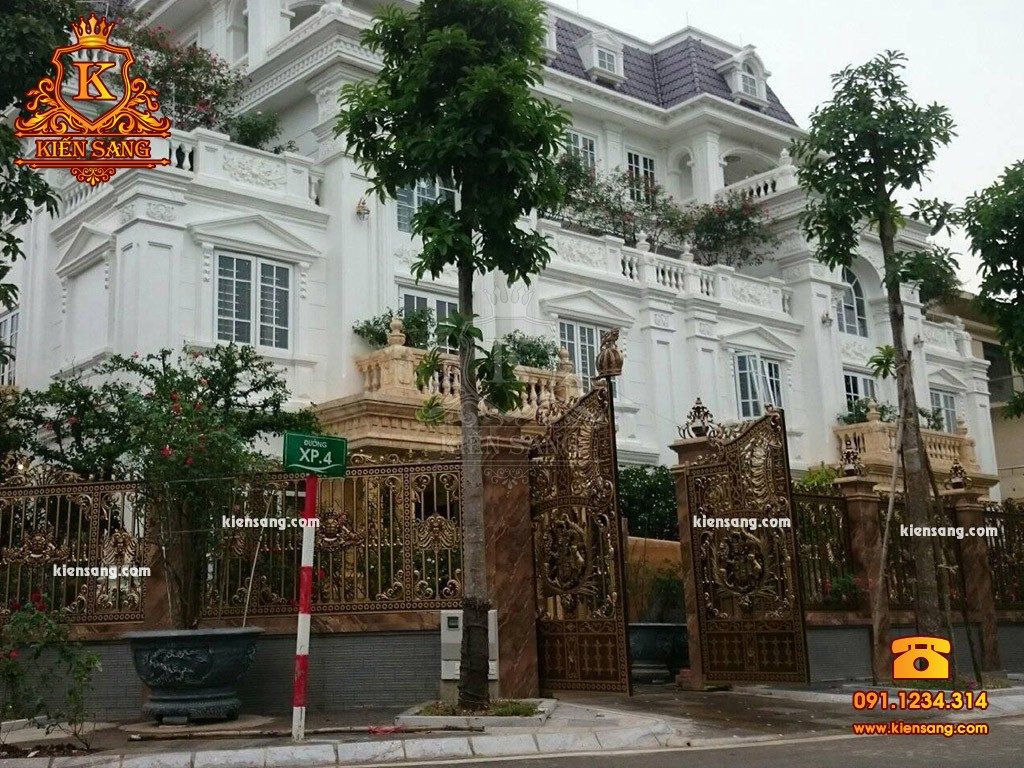 Thiết kế biệt thự cổ điển kiểu Pháp tại Hà Nội